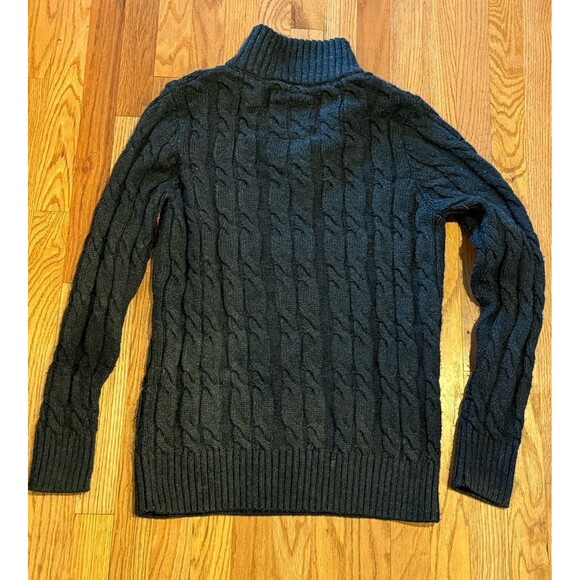 Superdry Sweater Mens L Cable Knit Half Zip Pullover Premium Knitwear - Picture 3 of 7